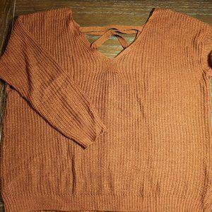 RD Style lace-back sweater size XXL EUC